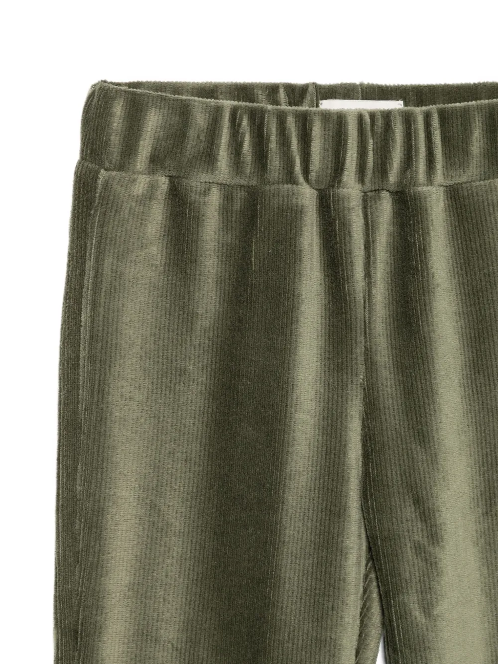 Scotch & Soda Corduroy Flared Trousers In Green
