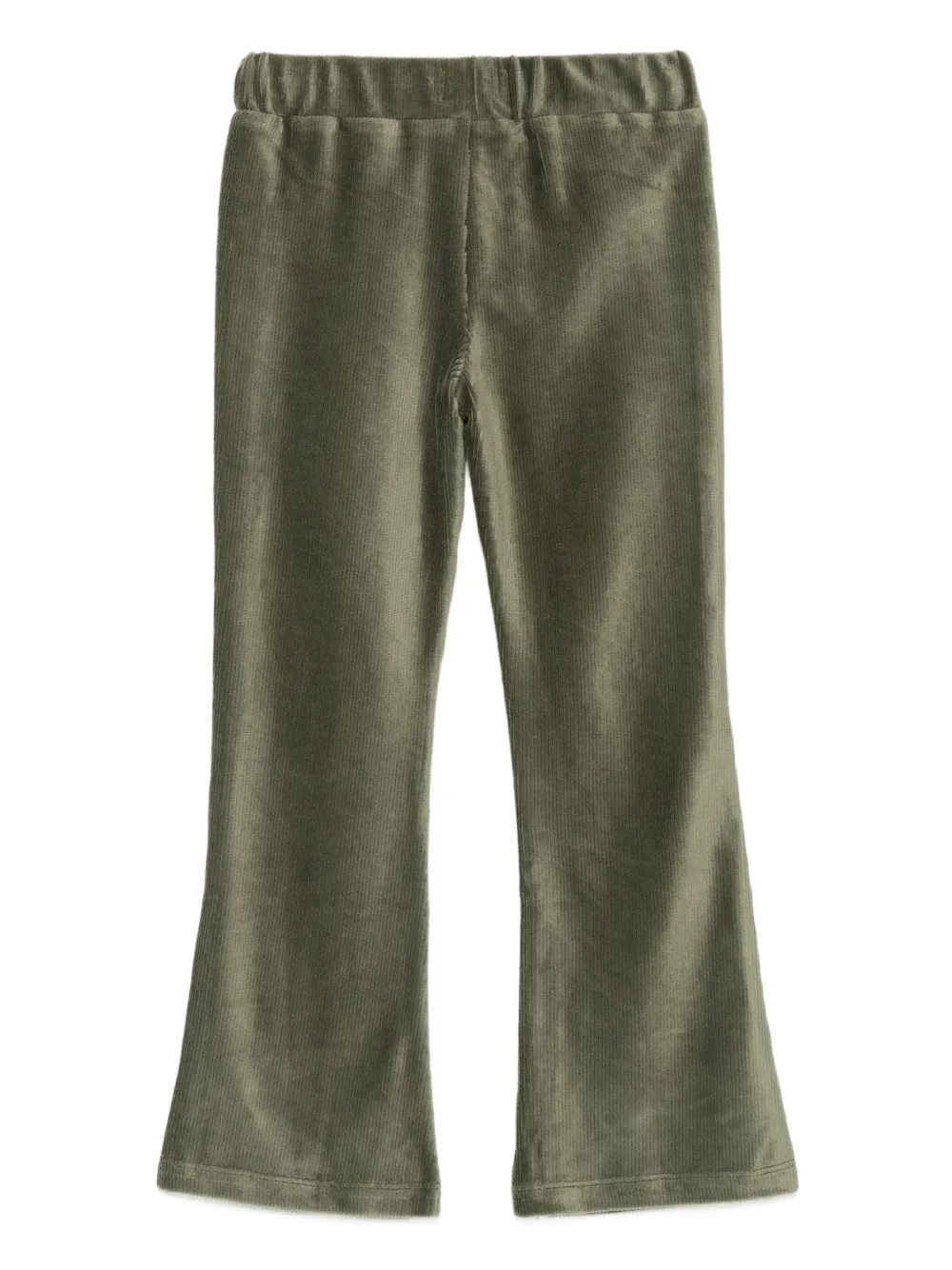 Scotch & Soda Corduroy Flared Trousers In Green