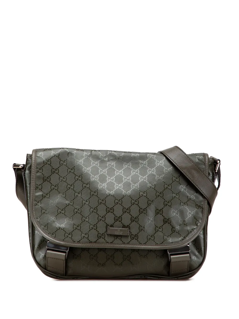 Pre-owned Gucci 2016-2025 Gg Imprime Crossbody Bag In Brown