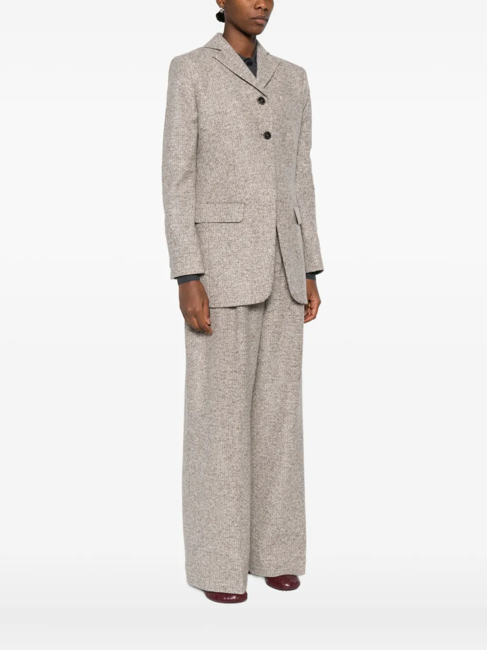 Mark Kenly Domino Tan Notched-pocket Jacket In Neutral