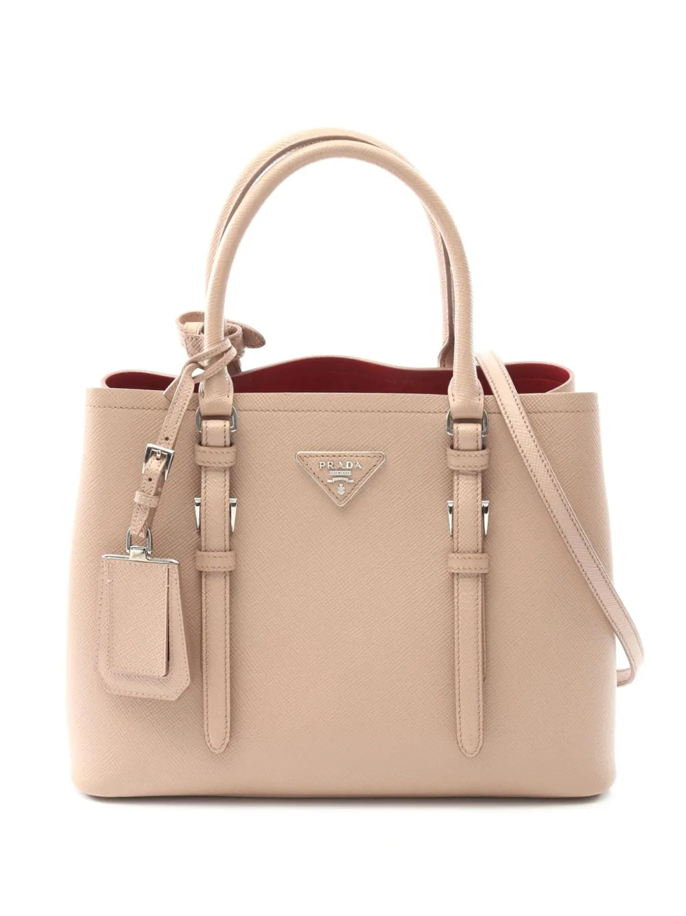 Prada Pre-Owned 2010-2025 Small Saffiano Cuir Double Handle satchel | Pink | Image 1