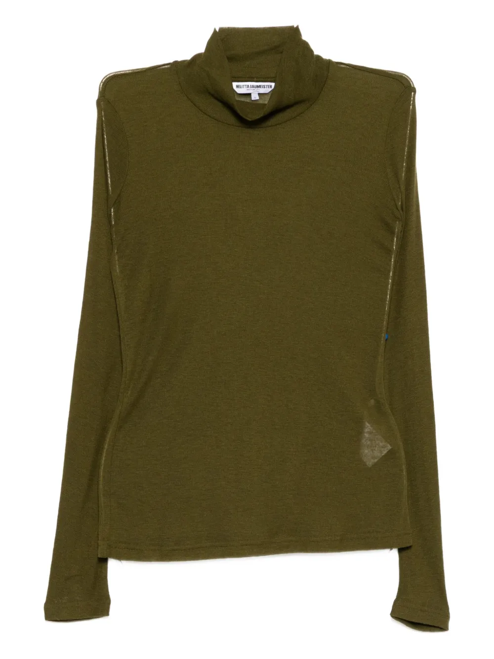 Melitta Baumeister turtle-neck top | Green | Image 1