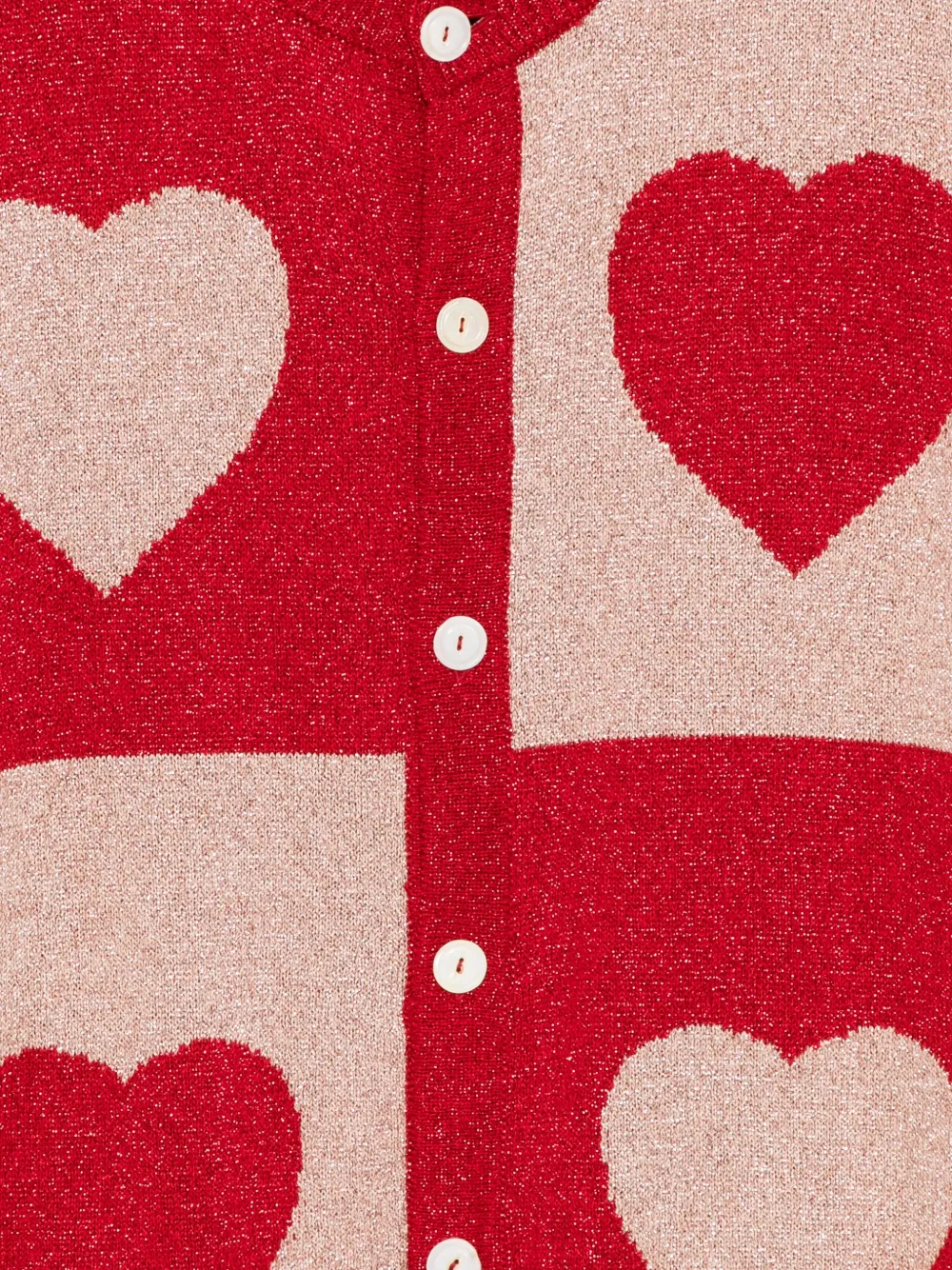 BODE Vest met harten Rood