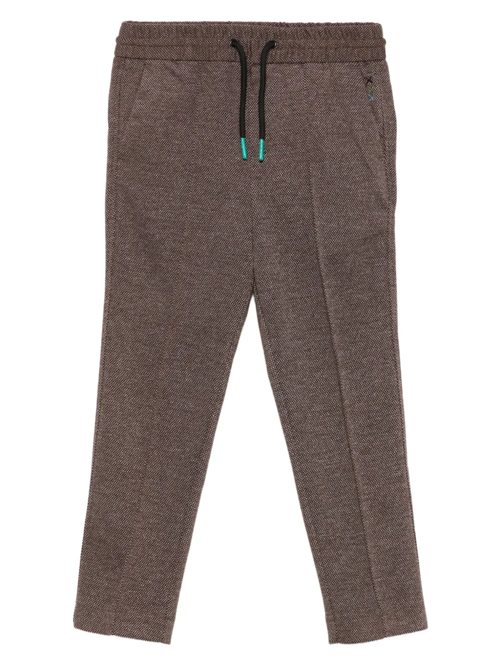 Scotch & Soda Kids textured drawstring trousers | Brown | Image 1