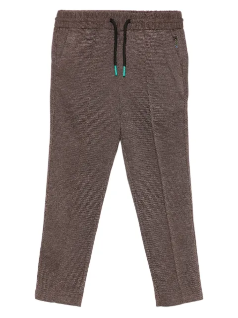 Scotch & Soda Kids textured drawstring trousers