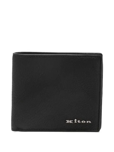 Kiton logo-lettering wallet
