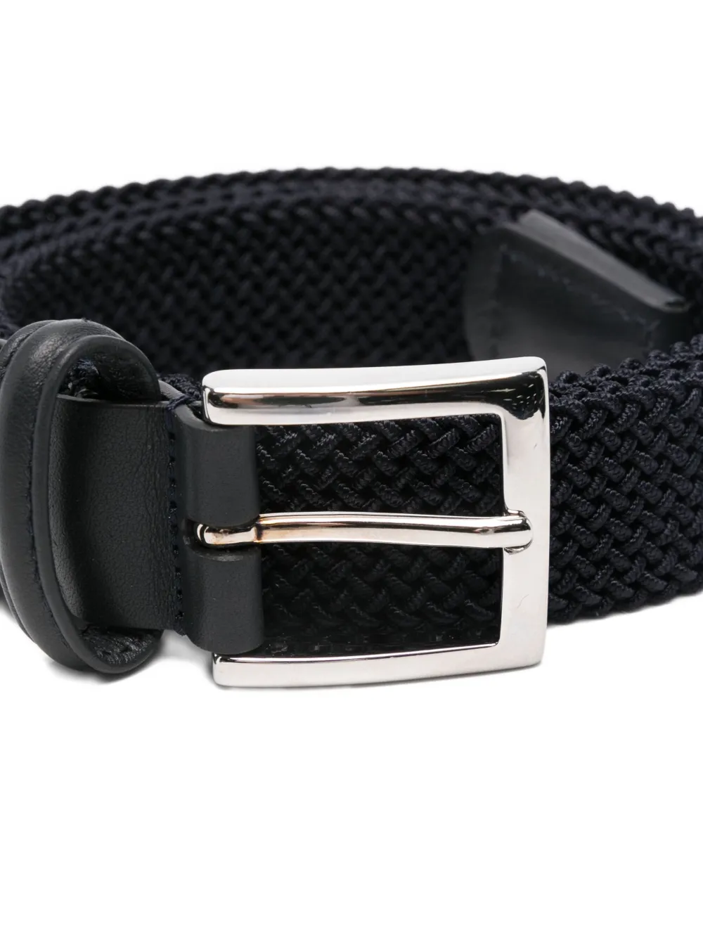 Kiton Gevlochten riem Blauw