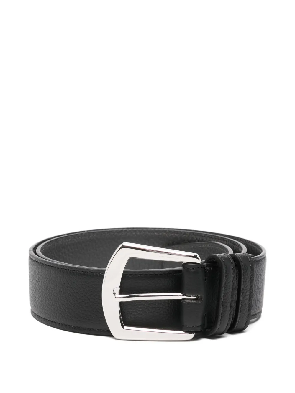 Kiton cinturón de piel | negro | Image 1