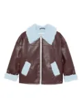Scotch & Soda Kids zip-up hoodie - Brown