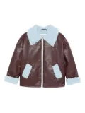Scotch & Soda Kids zip-up hoodie - Brown