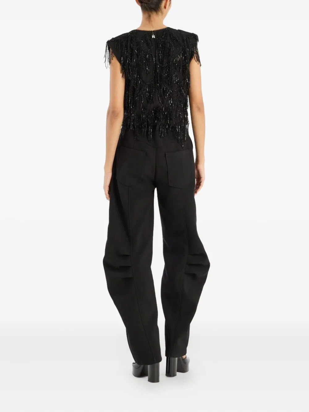 ROTATE BIRGER CHRISTENSEN pleated-detail trousers - Zwart