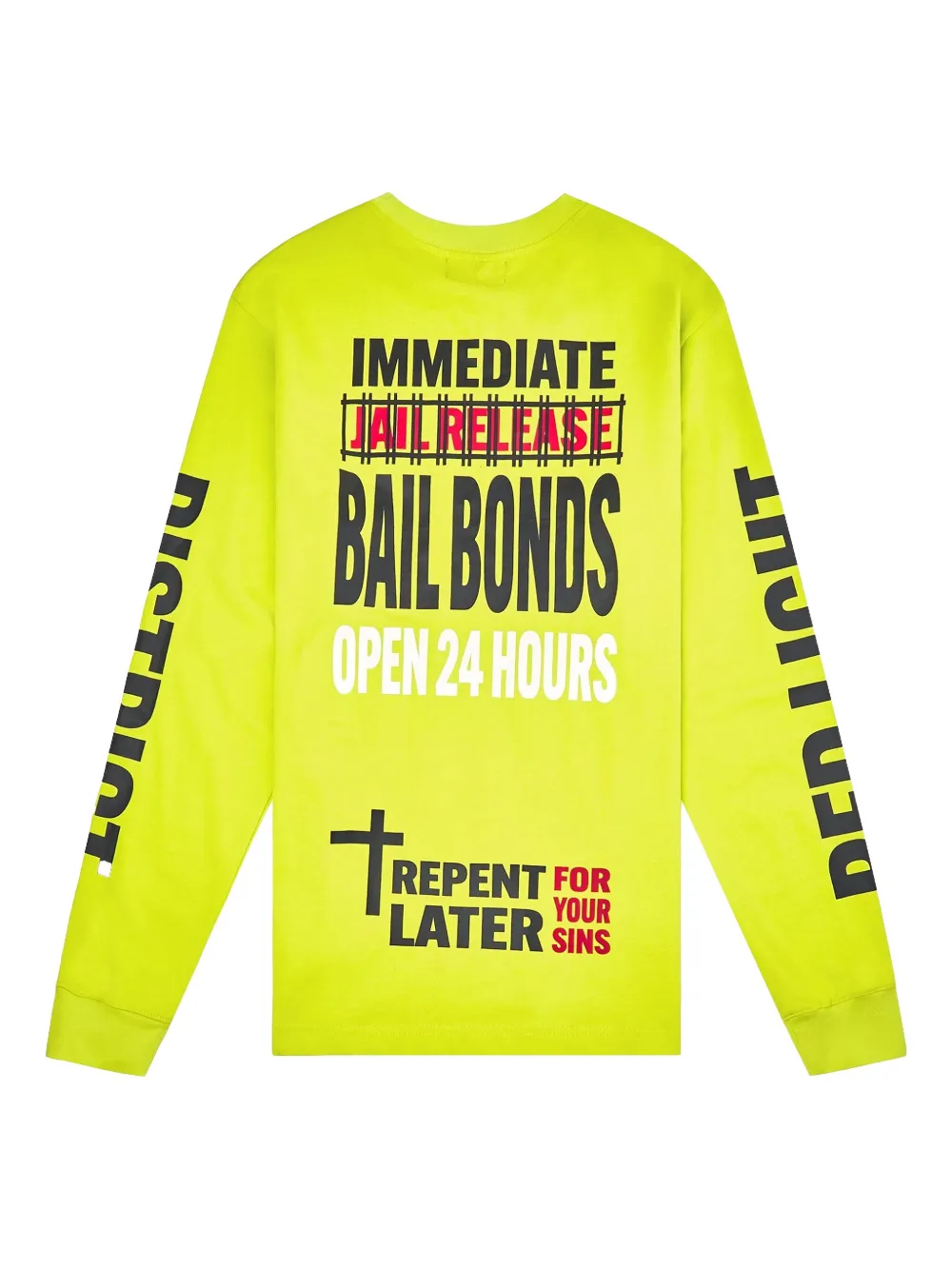 Rta Logo-print Long Sleeve T-shirt In Yellow