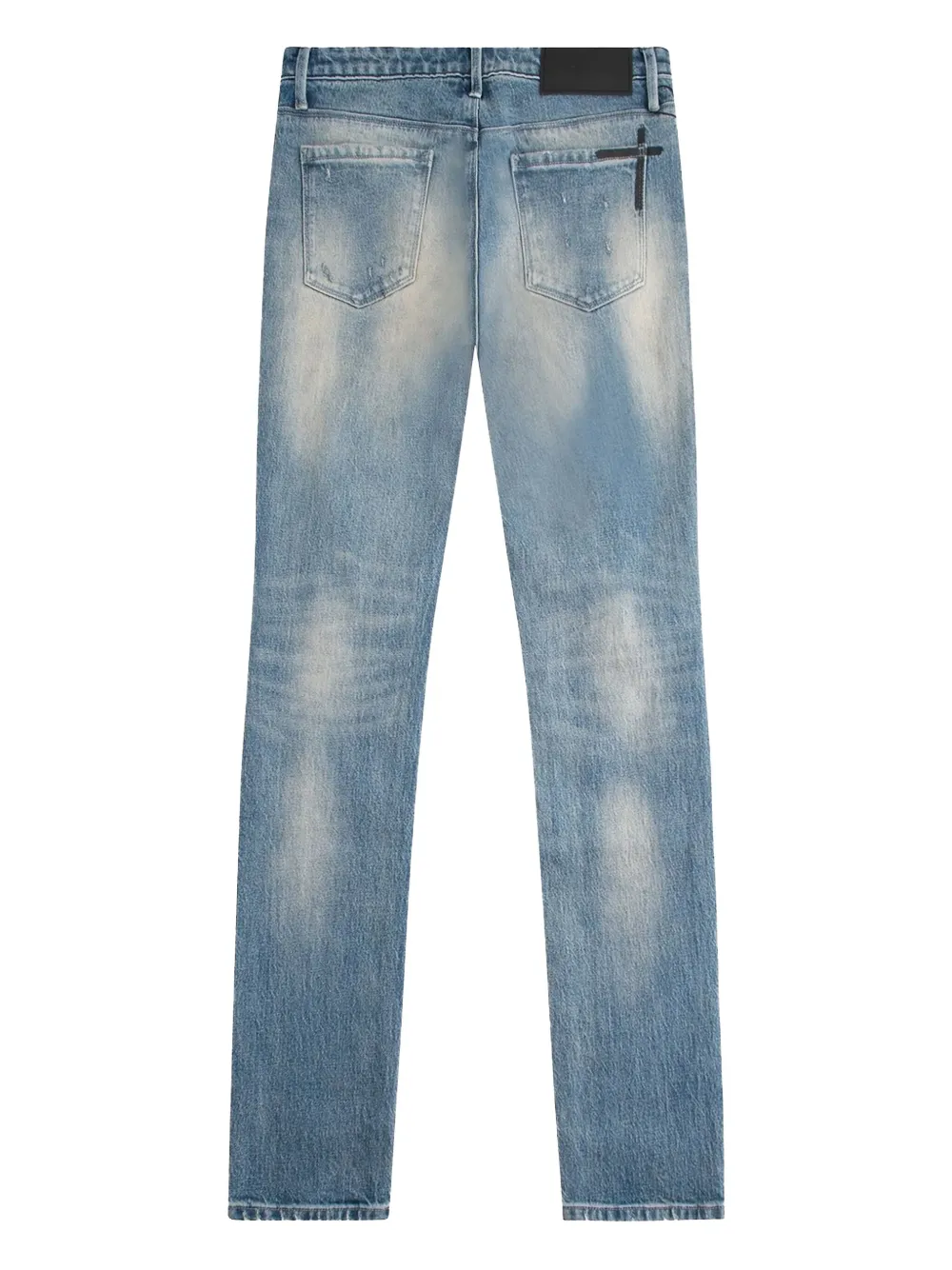 RTA Gerafelde bootcut jeans - Blauw