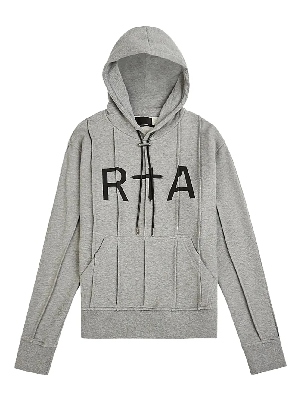 Rta Logo-print Hoodie In Gray