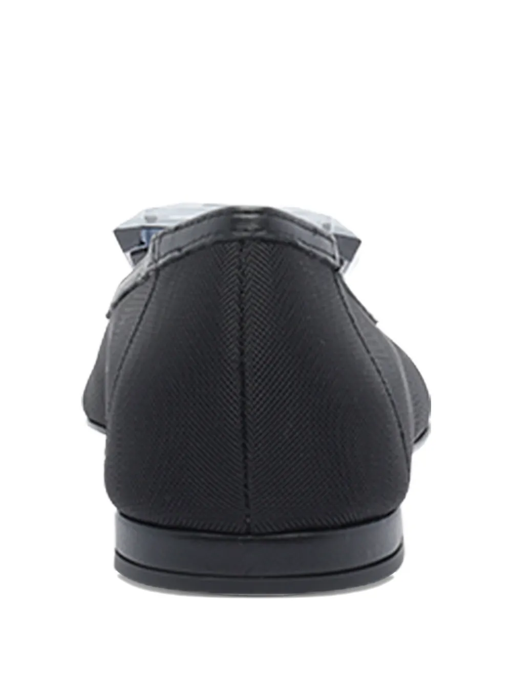 Gianvito Rossi crystal-embellished ballet flats Black