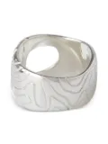 Octi cut-out detail ring - Silver