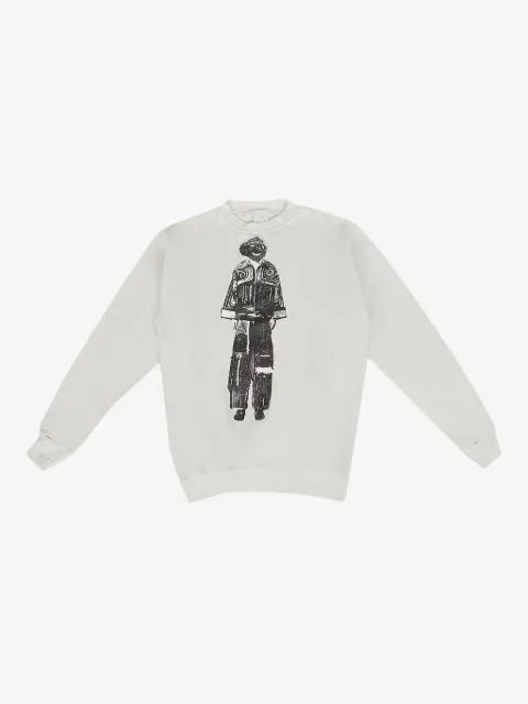 DRx FARMAxY FOR LN-CC graphic-print crew-neck sweatshirt