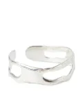 Octi organic-shape cut-out bracelet - Silver