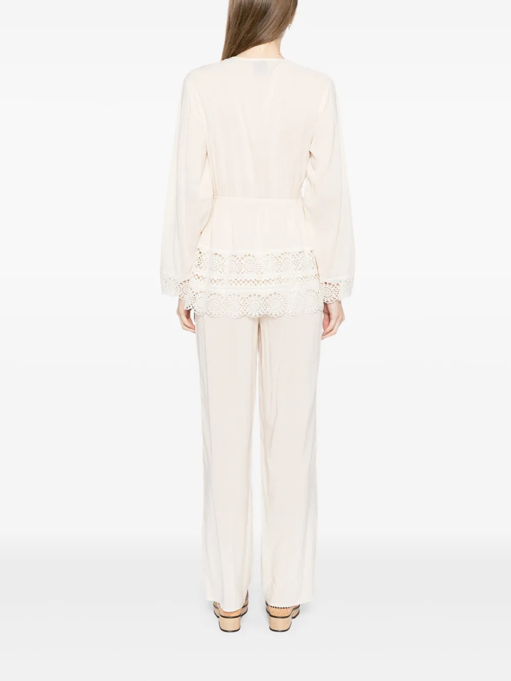 Reformation Nadia tweedelig set Beige