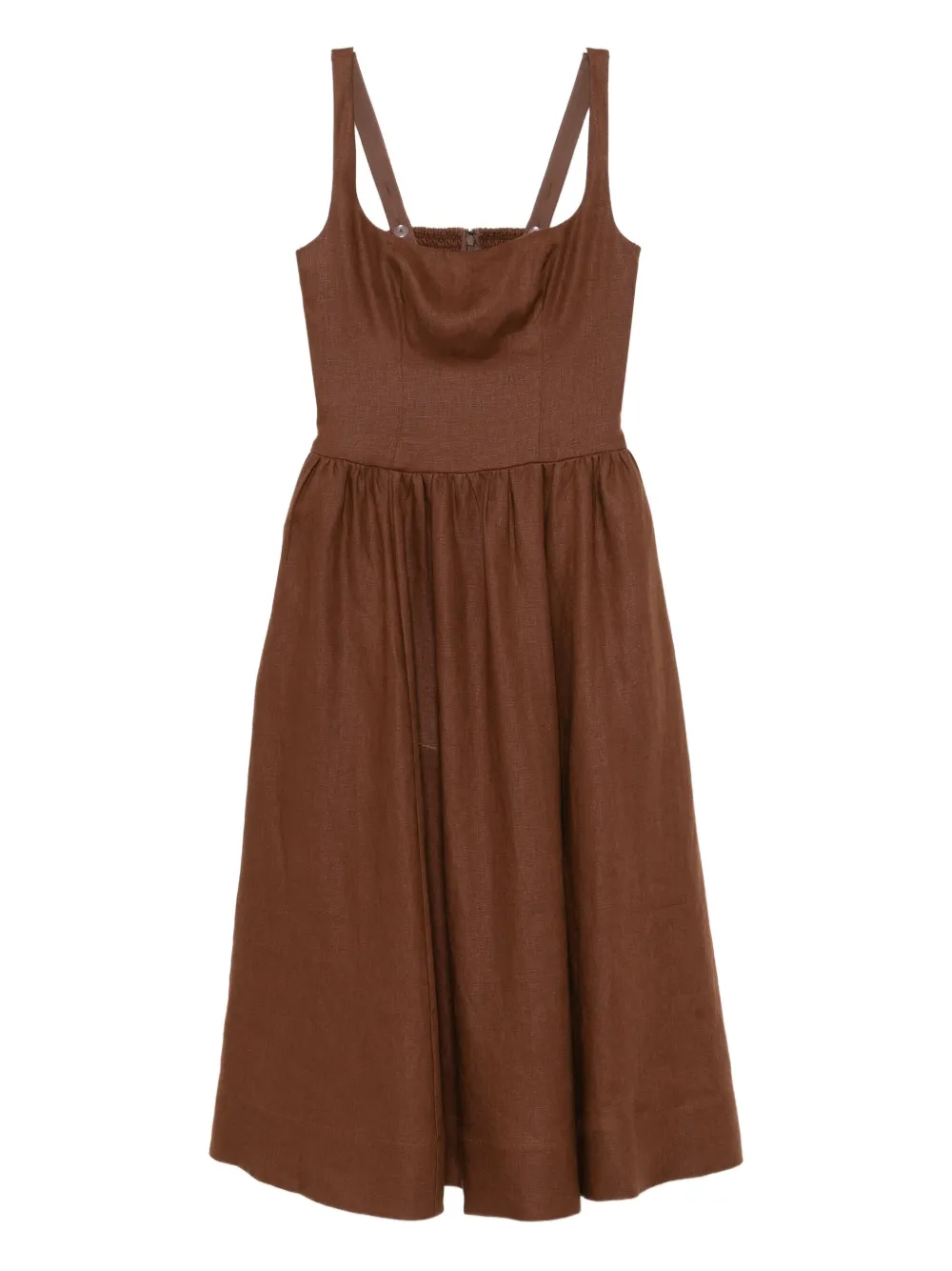 Reformation Janu Dress In Brown
