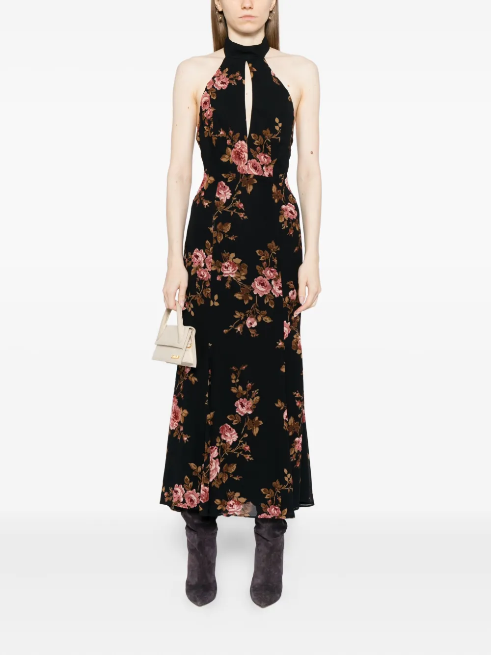 Reformation Noele jurk - Zwart