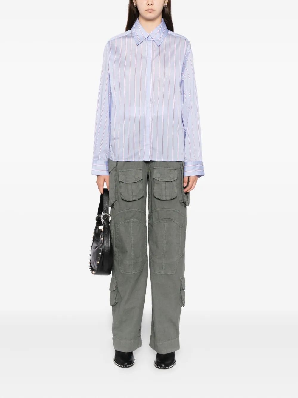 Reformation Andy shirt - Blauw