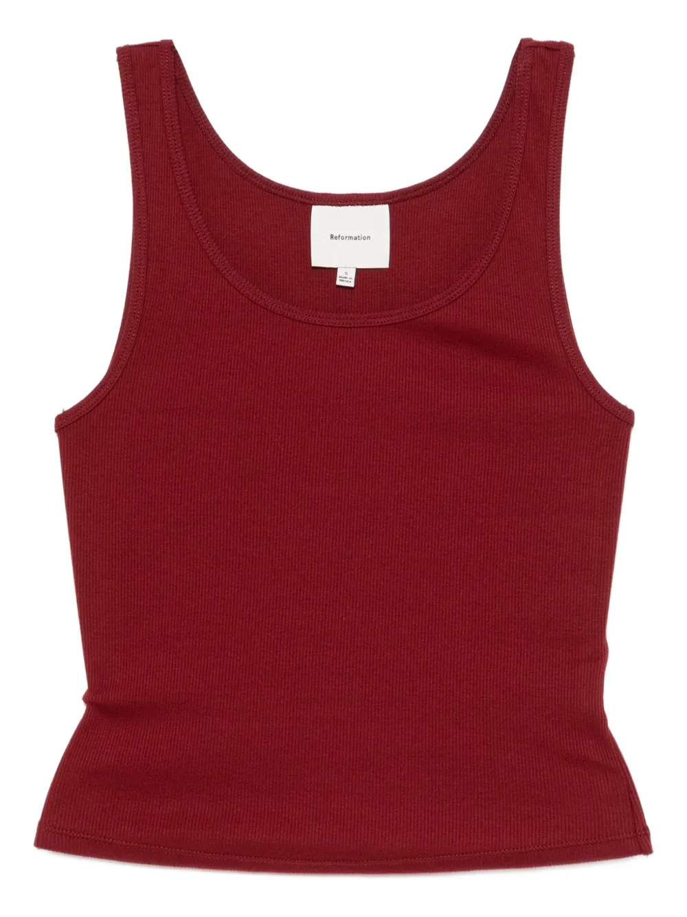 Reformation camiseta con cuello redondo | rojo | Image 1