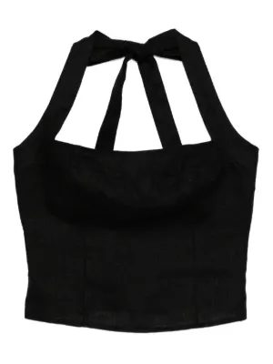 Simone Rocha リボン タンクトップ | ブラック | FARFETCH JP