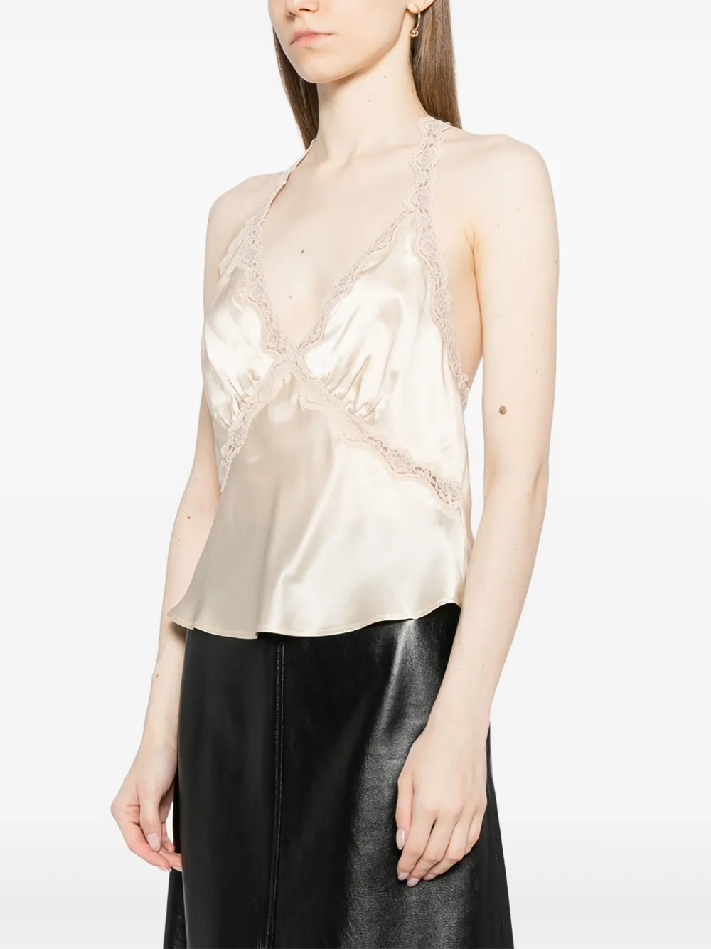 Reformation Monica top Beige