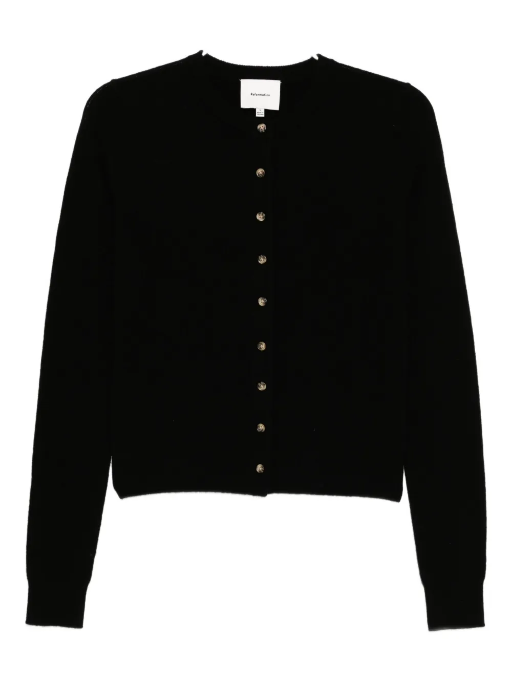 Reformation Farren Cardigan In Black
