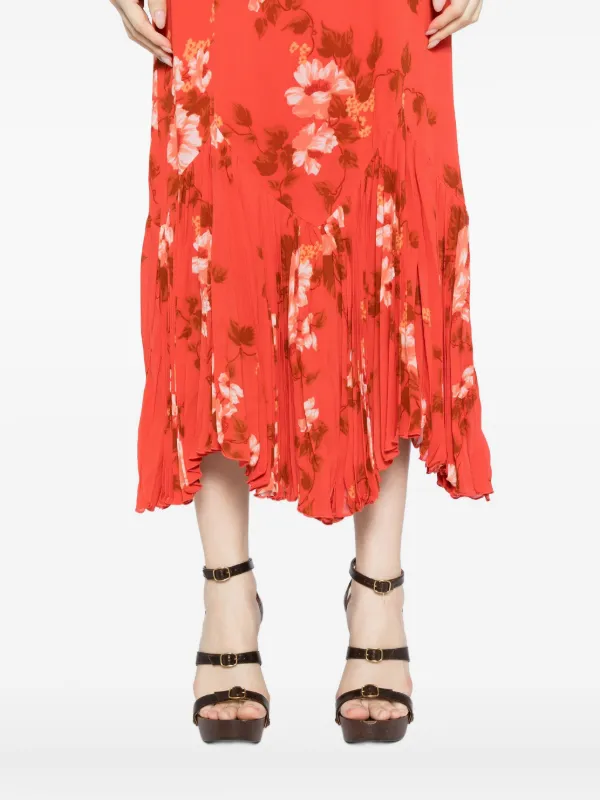Reformation Aiko Dress | Orange | FARFETCH