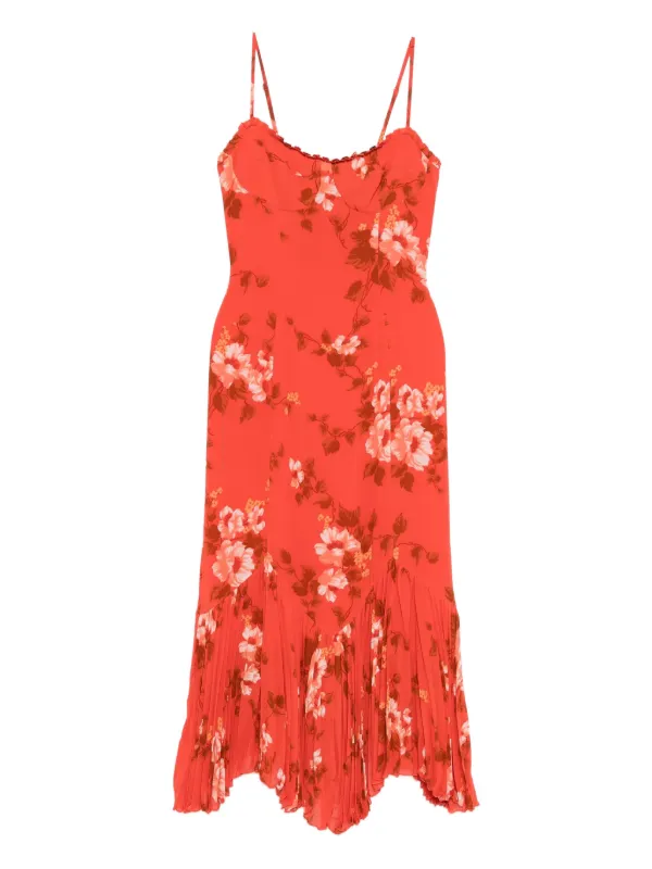 Reformation Aiko Dress | Orange | FARFETCH Reformation Aiko Dress | Orange | FARFETCH