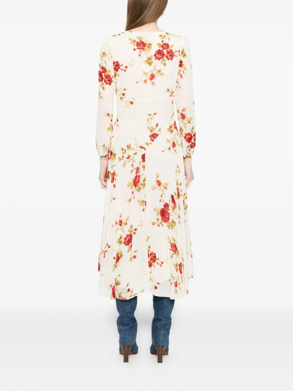 Reformation Maureen jurk Beige