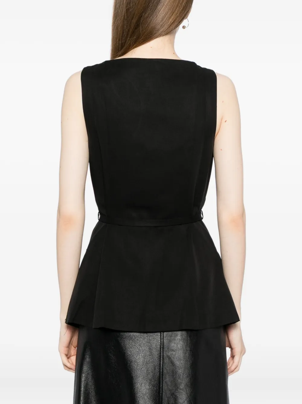 Reformation Camellia top Zwart