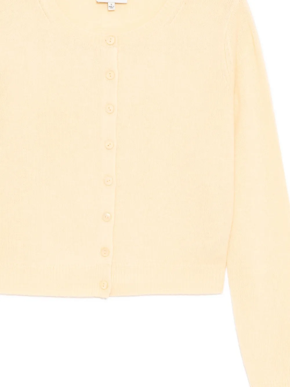 Reformation Clara Cardigan In Yellow
