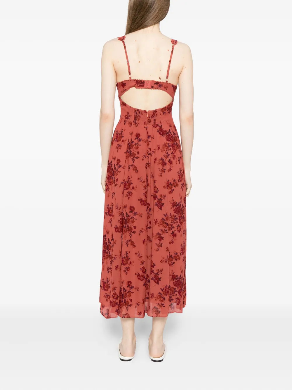 Reformation Lela jurk Rood