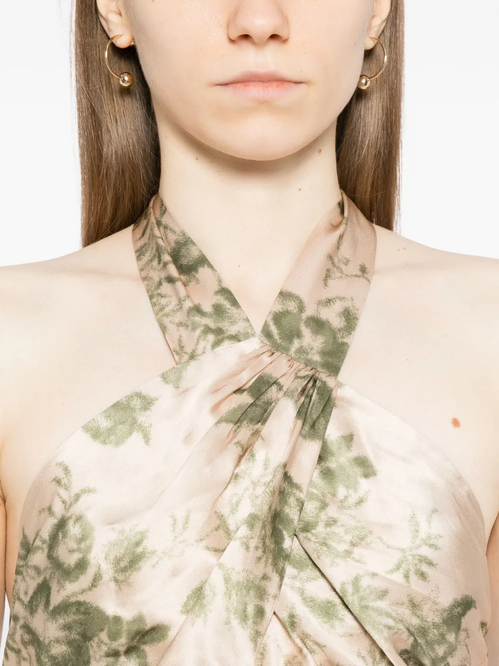 Reformation Veria Dress In Neutral