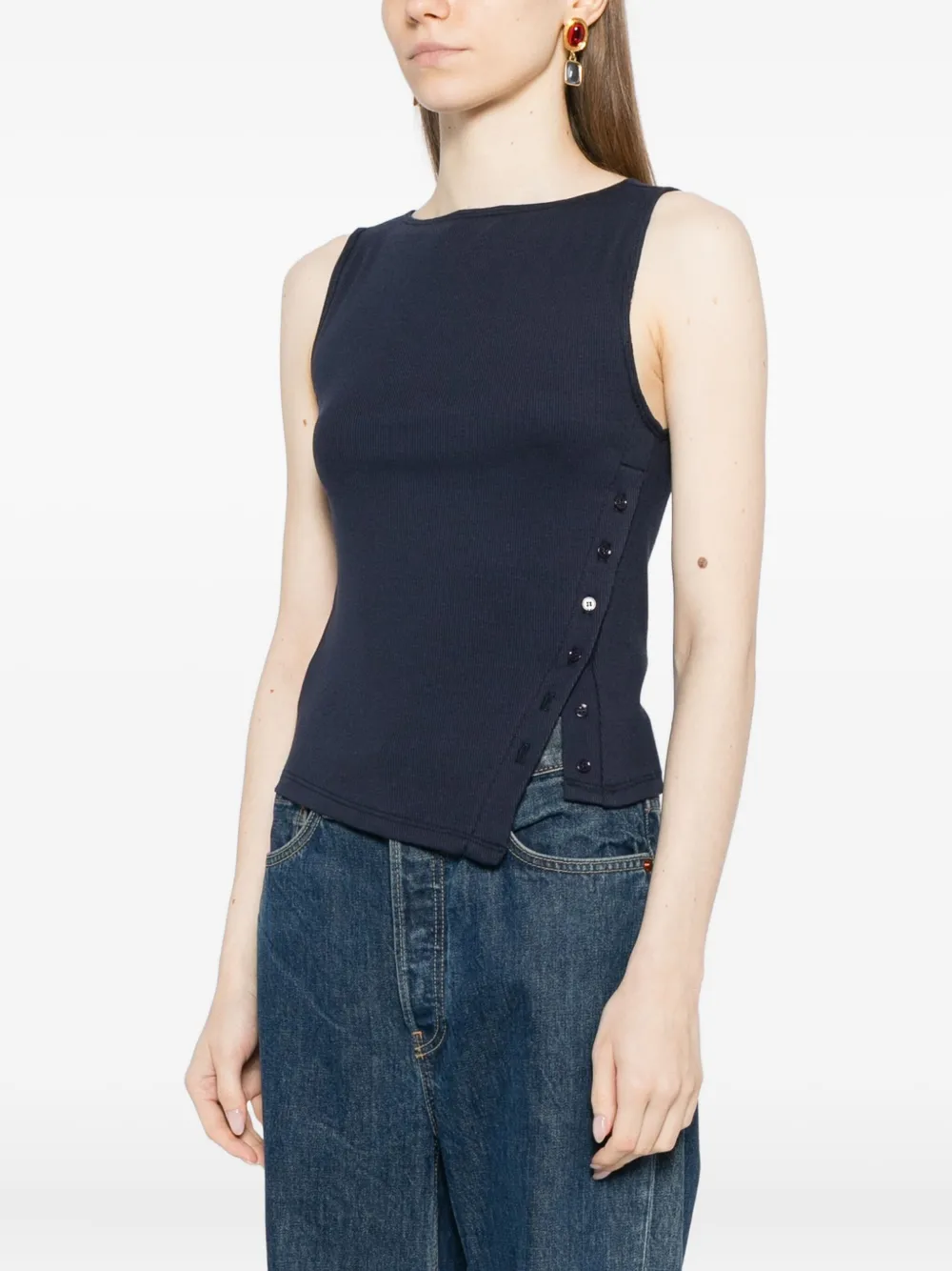 Reformation Hudson top Blauw