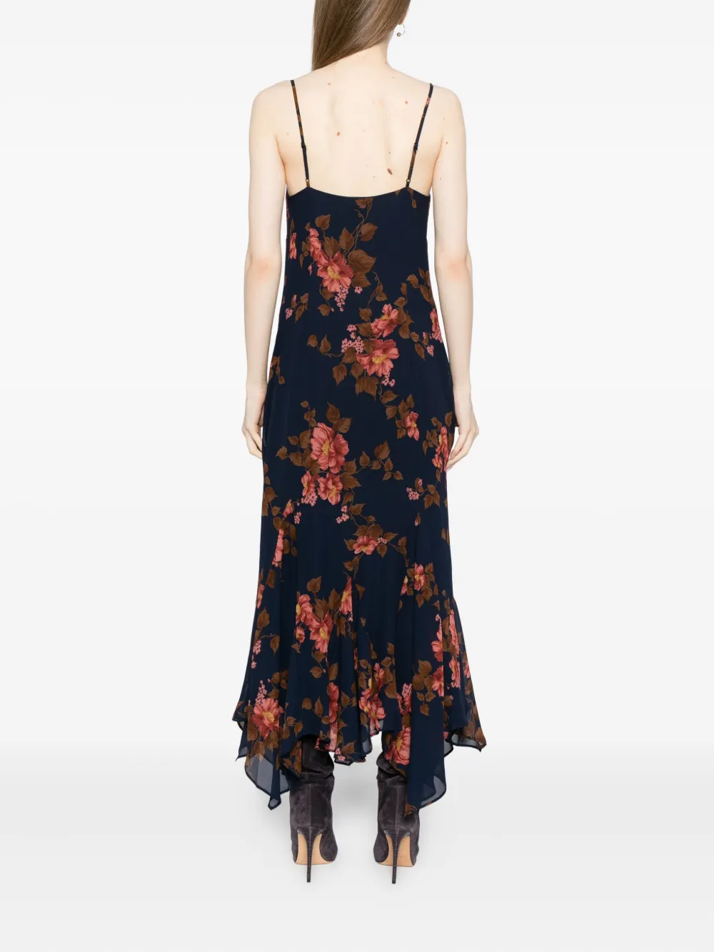 Reformation Lluvia jurk Blauw