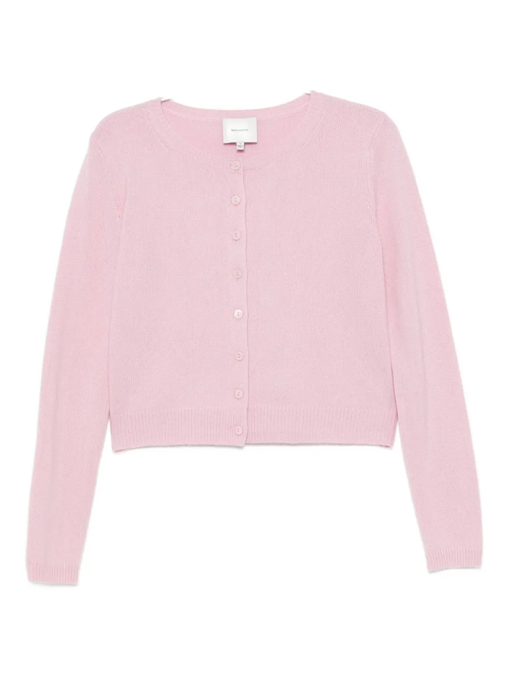 Reformation Clara Cardigan In Pink