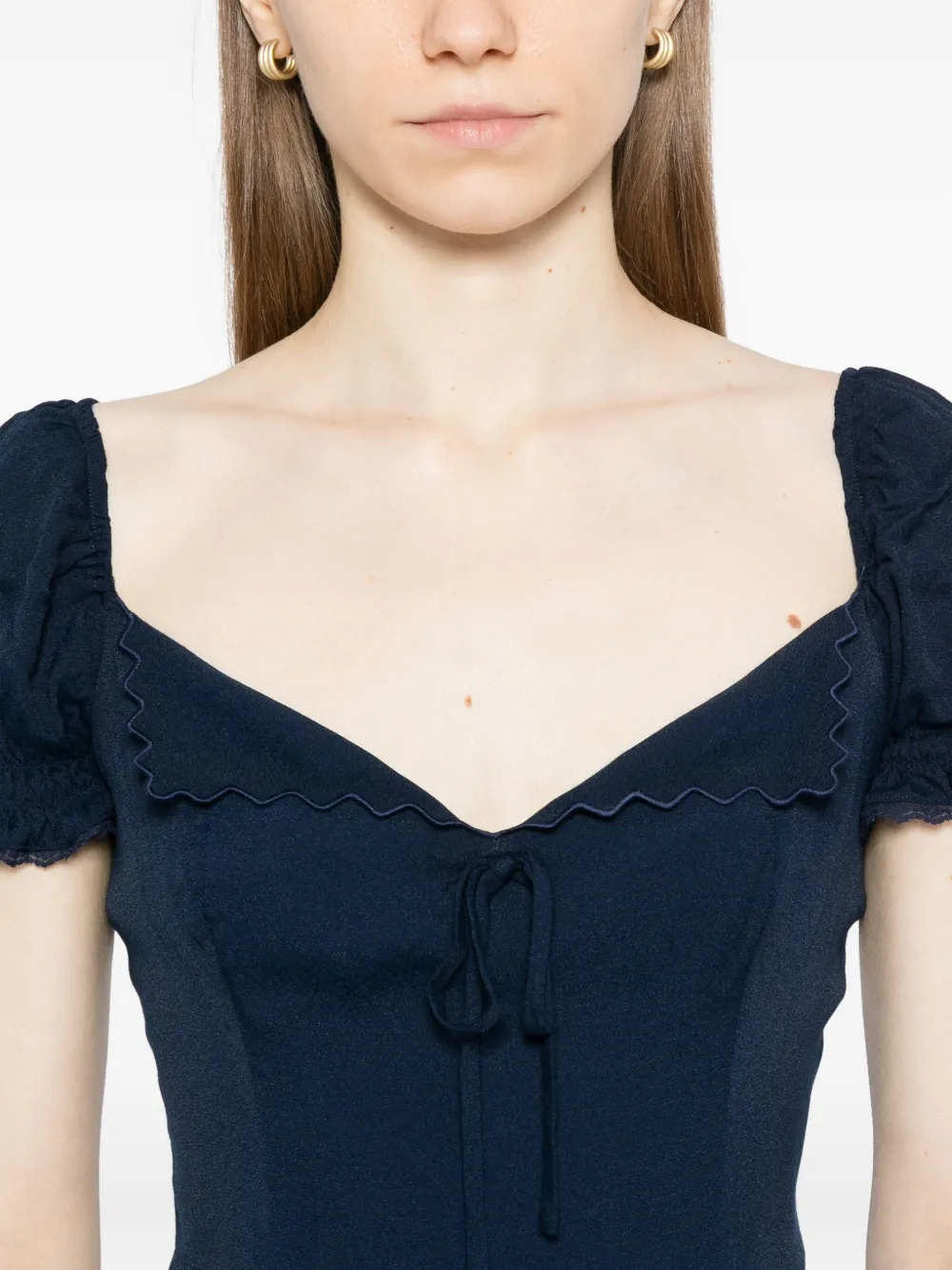 Reformation Shyla jurk Blauw