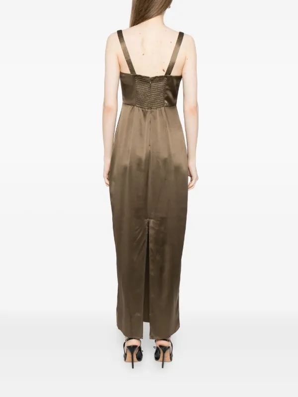 sachin and babi light blue dress Reformation Rosemond Linen Dress in Black