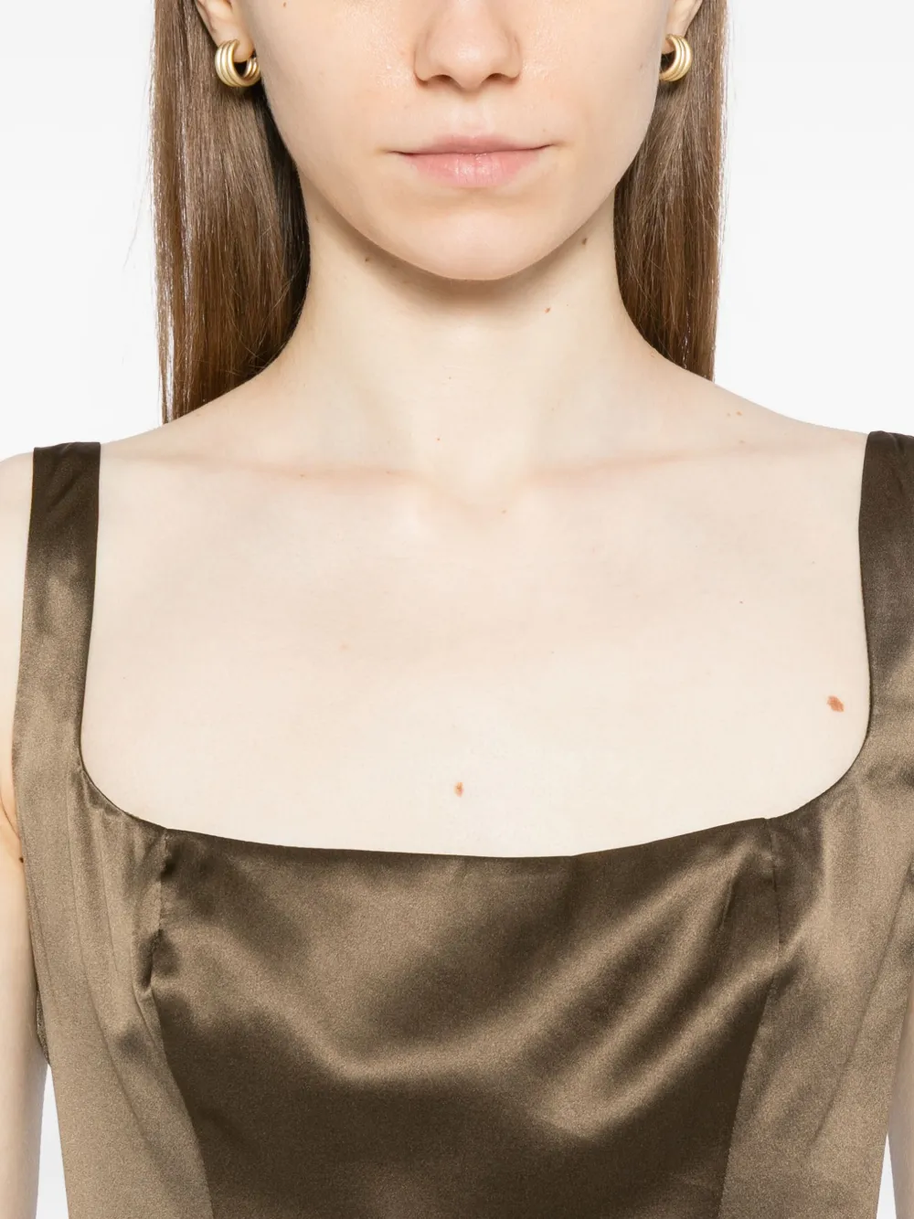 Reformation Ambre jurk Bruin