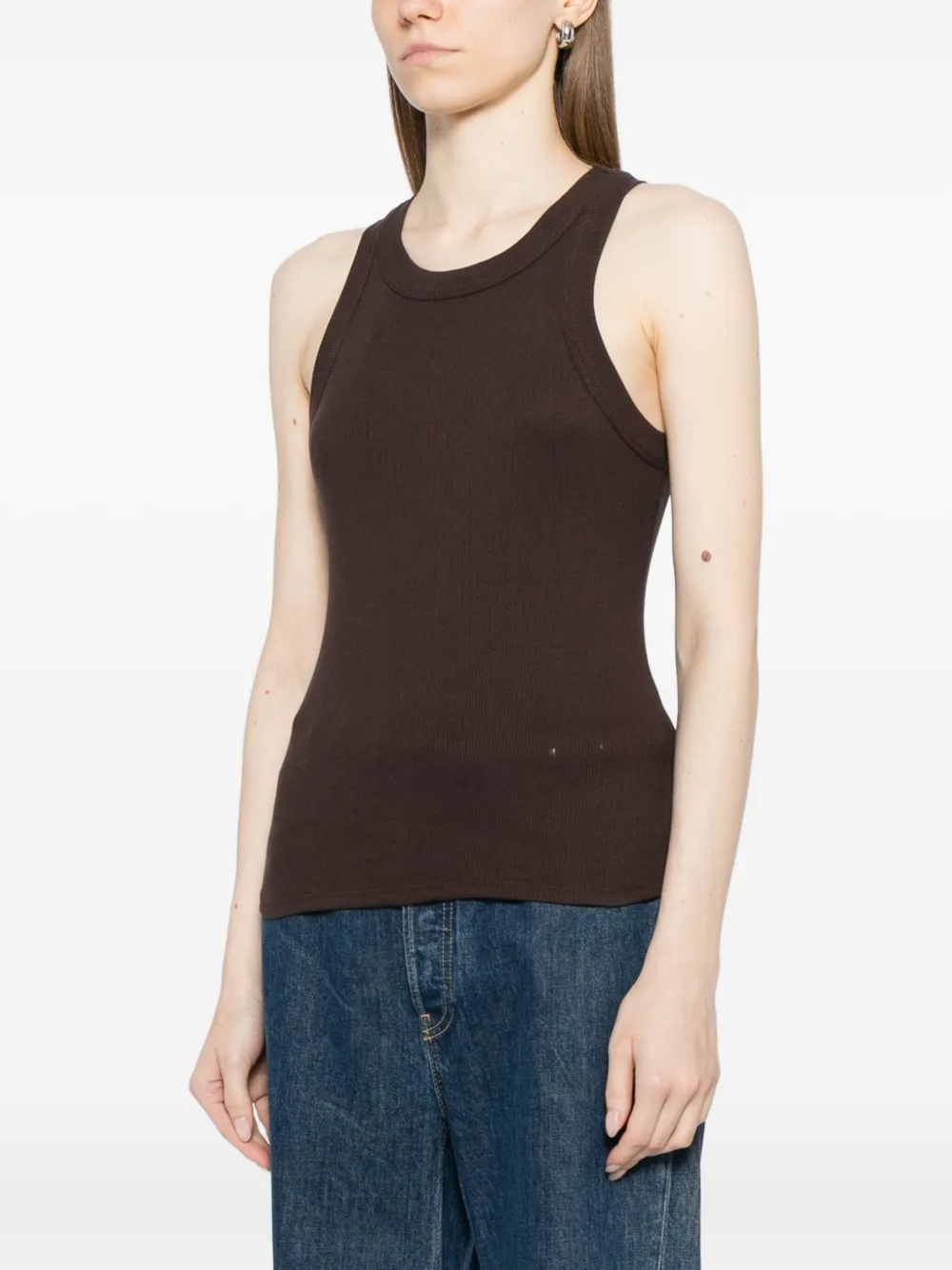 Reformation Tasha Tank Top In Brown