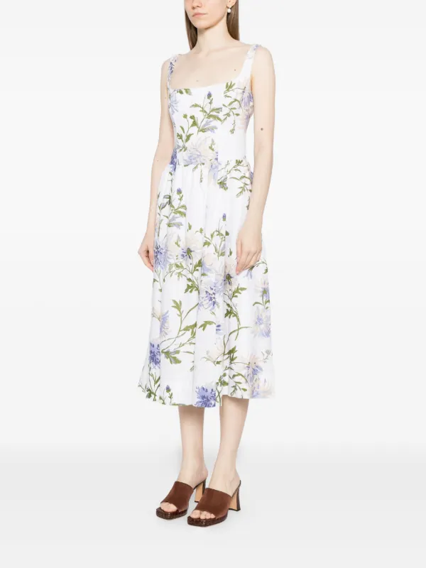 a line tea length cocktail dress Tea-Length Black and White Formal Dress with Pockets– PromGirl main image 1