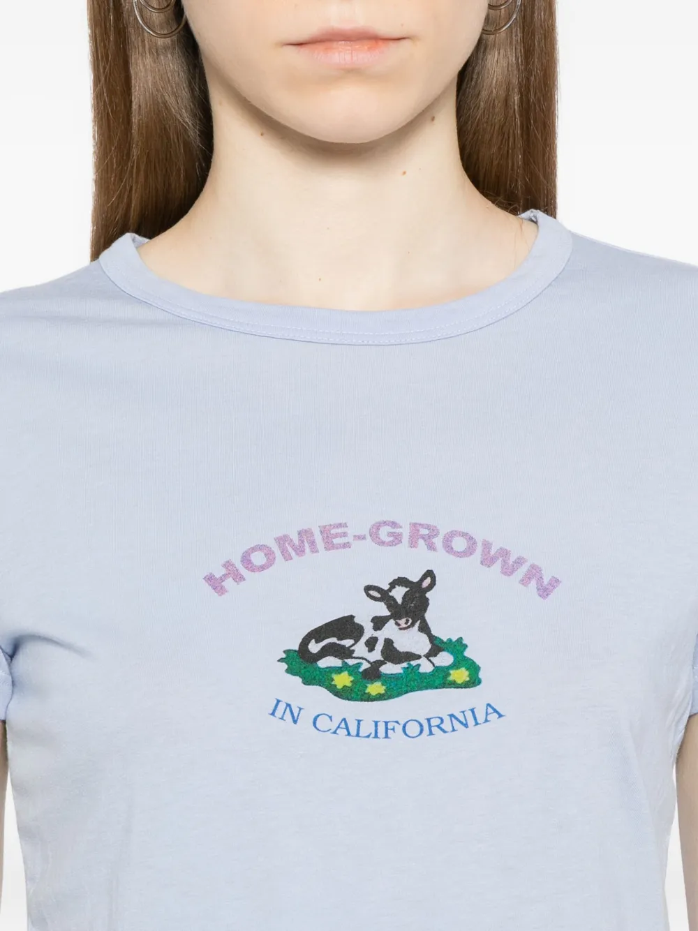 Reformation Max T-shirt Blauw