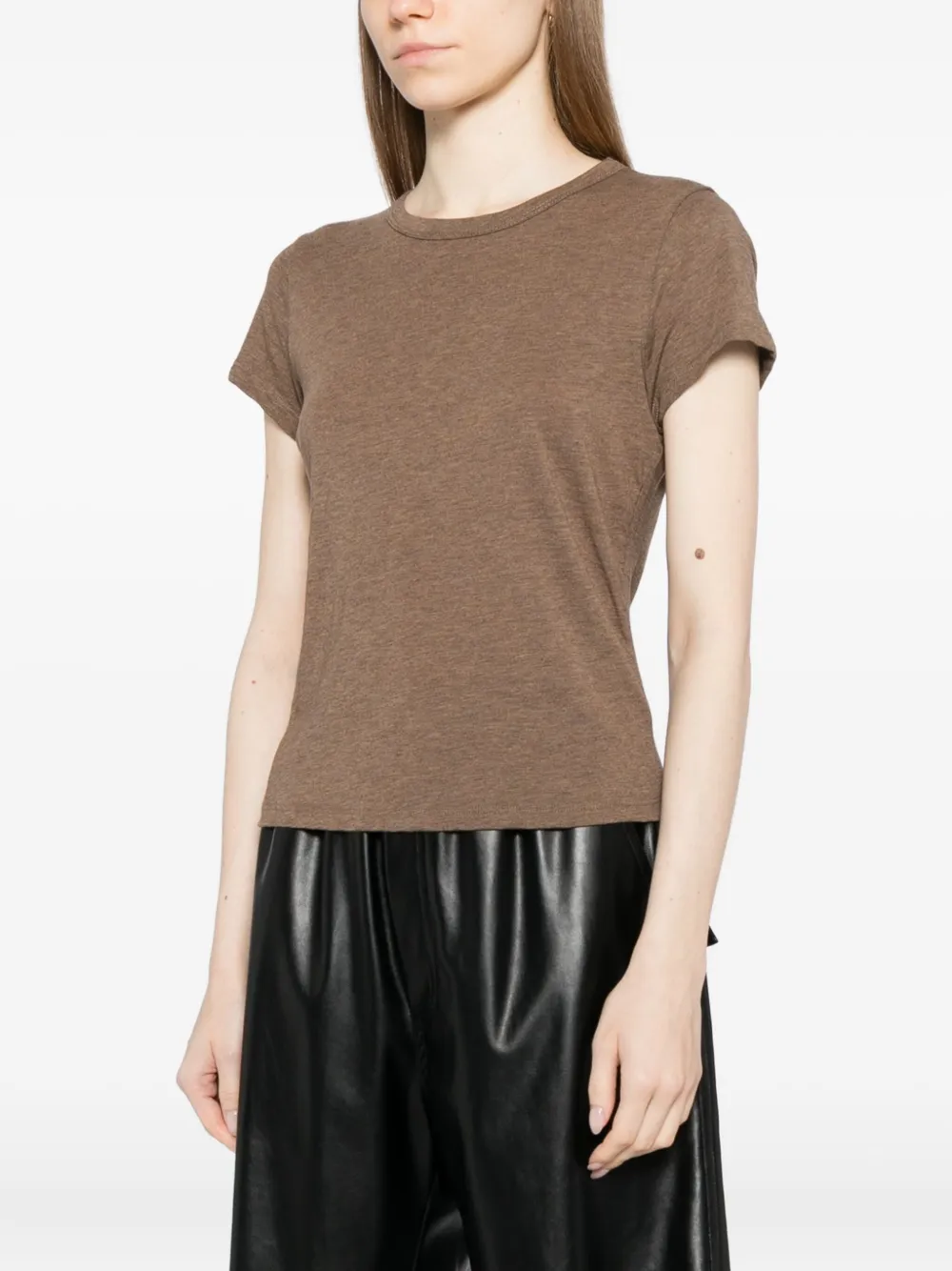 Reformation Max T-shirt In Brown