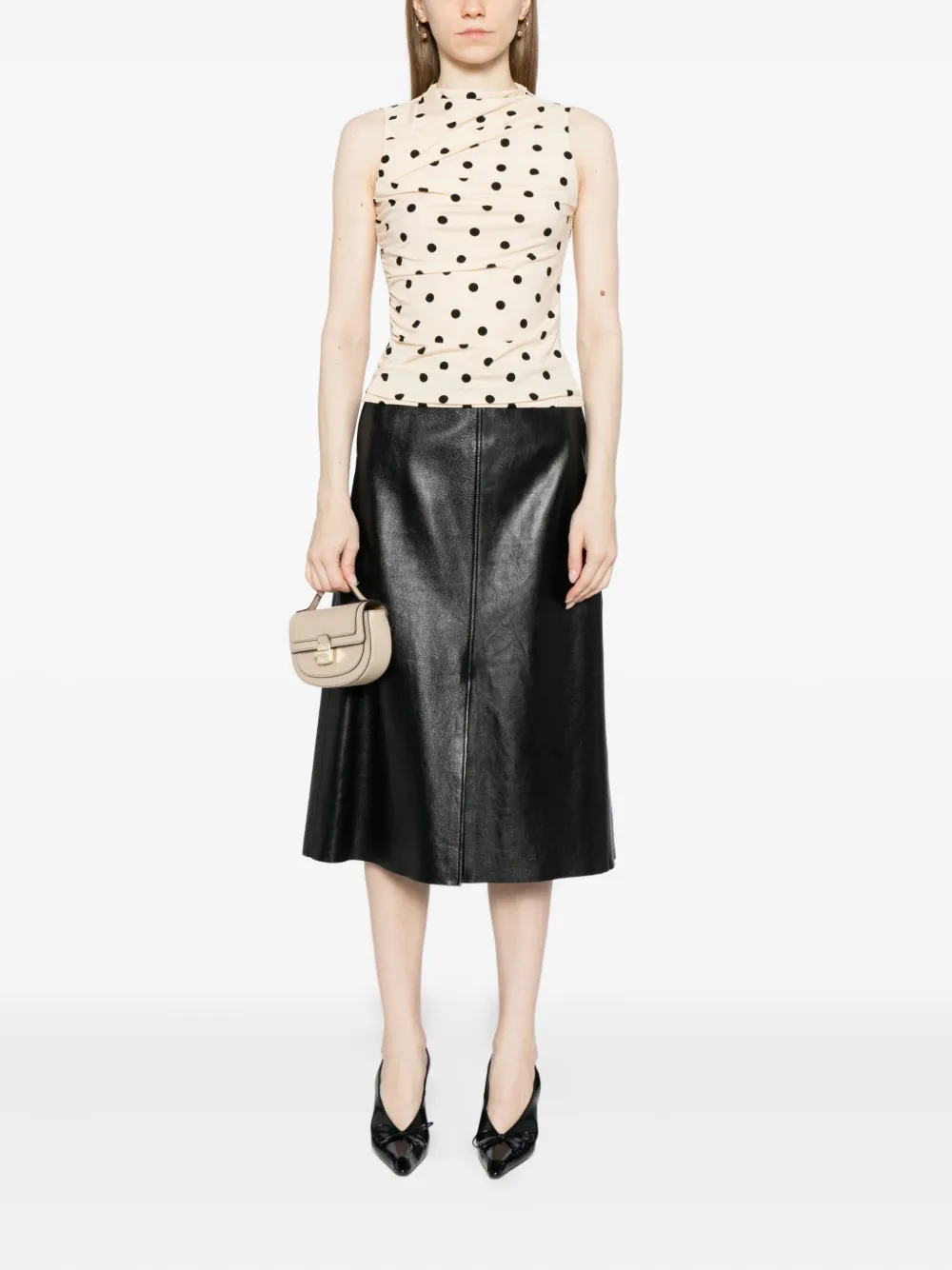 Reformation Marlo Knit Top In Neutral