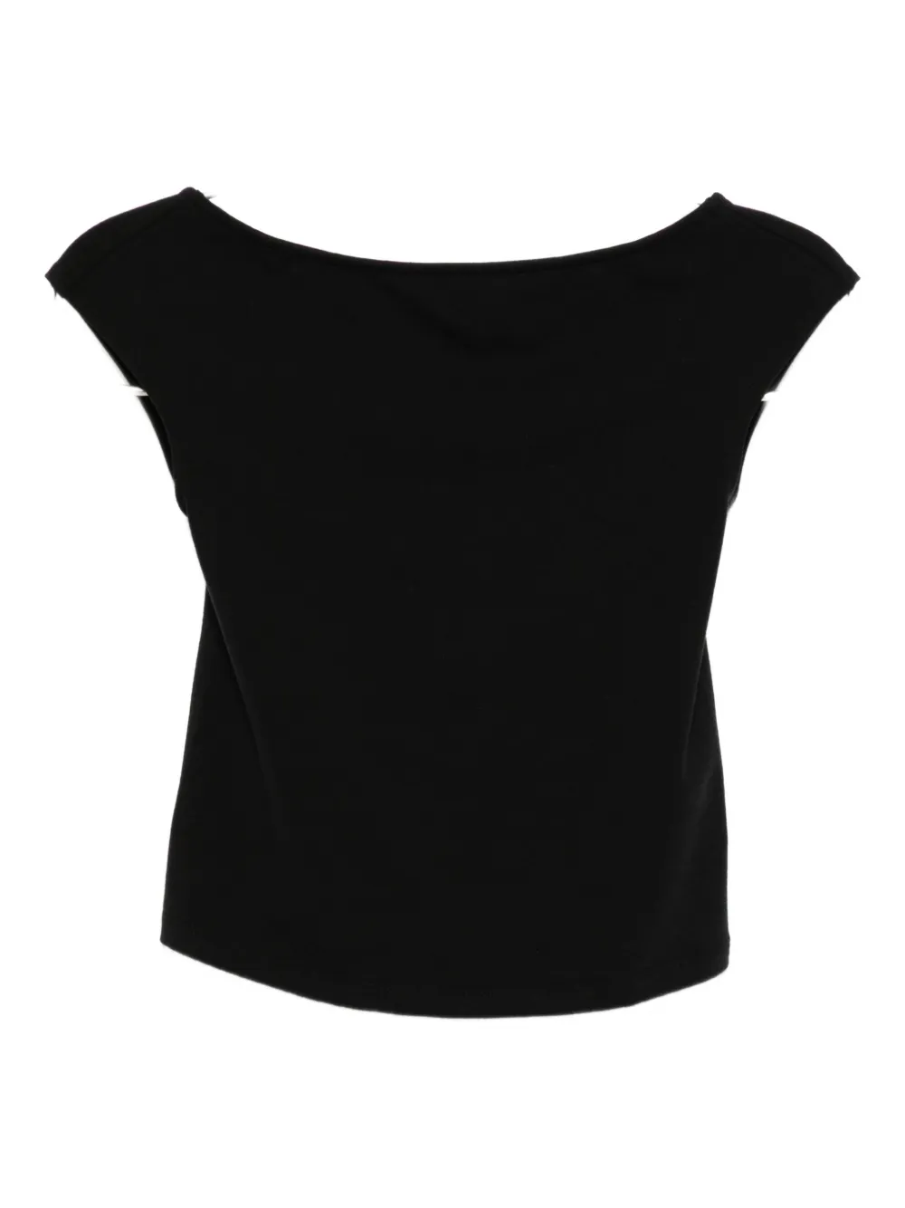 Reformation Darra Knit Top In Black