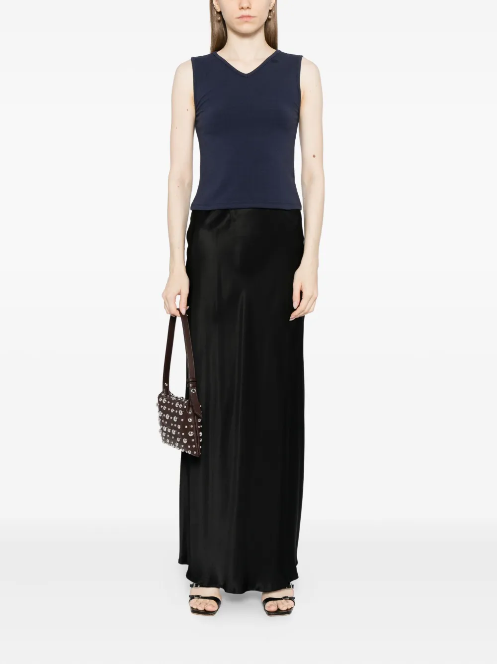 Reformation Wren Knit Top In Blue